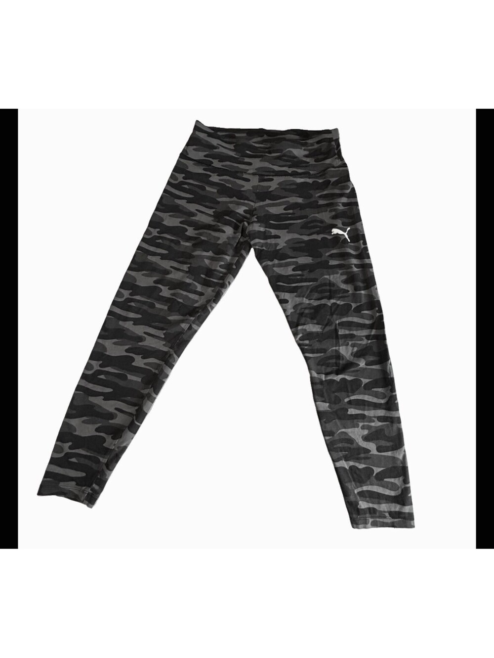 Puma Women Leggings Size XL - Black/gray Camo Seamless Activewear